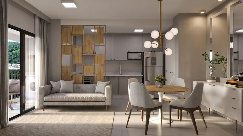 Apartamento 2 quartos para reserva no bairro Vila Nova em Porto Belo