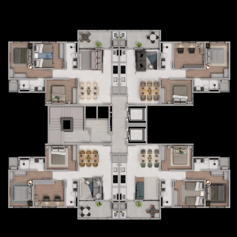 Apartamento 3 quartos para venda no bairro Cordeiros em Itajaí