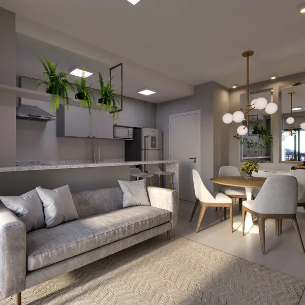 Apartamento 2 quartos para reserva no bairro Vila Nova em Porto Belo