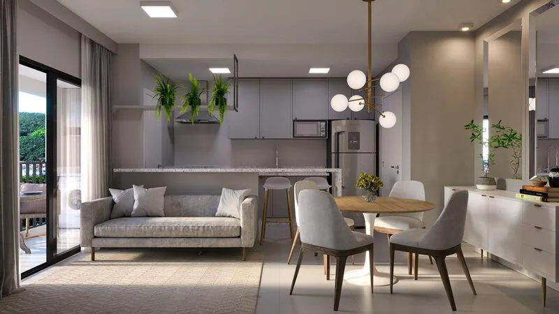 Apartamento 2 quartos para reserva no bairro Vila Nova em Porto Belo