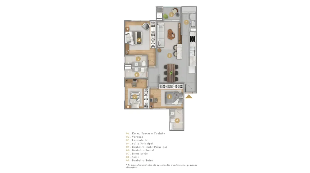 Apartamento 3 quartos para venda no bairro Lídia Duarte em Camboriú